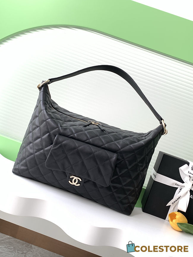 Colestore Chanel Hobo Mimax Black 29.5x37x13cm - 1