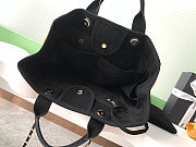 Colestore Chanel Deauville Black Tote Straw with Chain size 38cm - 5