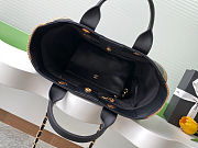 Colestore Chanel Deauville Black Tote Straw with Chain size 34cm - 6