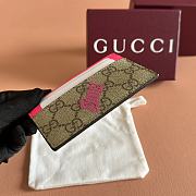 Colestore Gucci GG Monogram Card Case with Print Beige and Dark Brown 11x7cm - 6