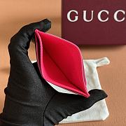 Colestore Gucci GG Monogram Card Case with Print Beige and Dark Brown 11x7cm - 4