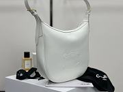 Colestore Celine Heloïse Bag In Supple Grained Calfskin White 30x28.5x8cm - 4