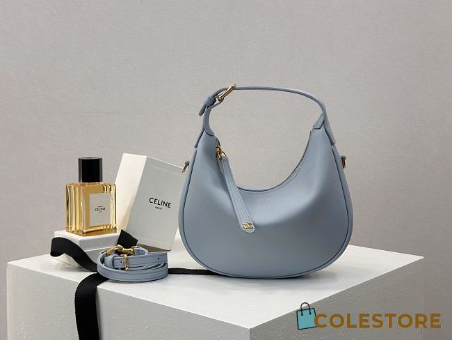 Colestore Celine Teen Celine Lulu In Grained calfskin - Bleached Blue 21x24x5cm - 1
