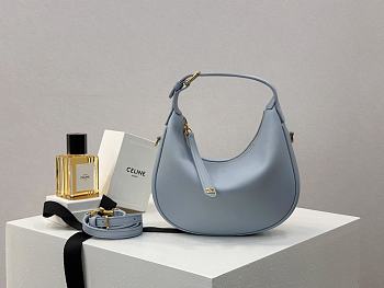 Colestore Celine Teen Celine Lulu In Grained calfskin - Bleached Blue 21x24x5cm