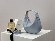 Colestore Celine Teen Celine Lulu In Grained calfskin - Bleached Blue 21x24x5cm - 6