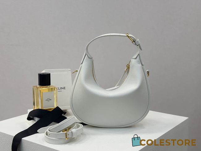 Colestore Celine Teen Celine Lulu In Grained calfskin - White 21x24x5cm - 1