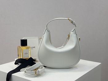 Colestore Celine Teen Celine Lulu In Grained calfskin - White 21x24x5cm