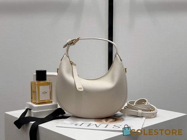 Colestore Celine Teen Celine Lulu In Grained calfskin - Cream 21x24x5cm - 1