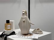 Colestore Celine Teen Celine Lulu In Grained calfskin - Cream 21x24x5cm - 4