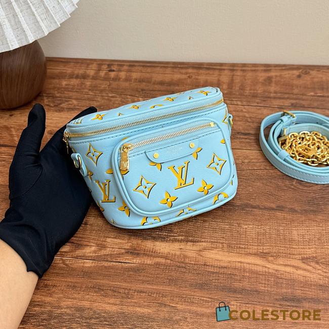 Colestore Louis Vuitton Mini Bumbag Blue 18x7x12cm - 1