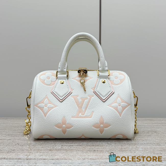 Colestore Louis Vuitton Speedy Bandoulière 20 Cream Pink 20.5x13.5x12cm - 1