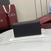 Colestore Gucci Softbit Continental Wallet in Black Leather 19x10x3.5cm - 5