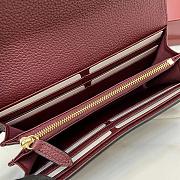 Colestore Gucci Softbit Continental Wallet in Burgundy Leather 19x10x3.5cm - 2