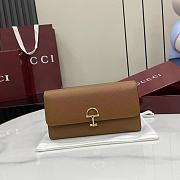 Colestore Gucci Softbit Continental Wallet in Tan Leather 19x10x3.5cm - 4