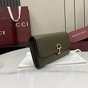 Colestore Gucci Softbit Continental Wallet in Dark green Leather 19x10x3.5cm - 6