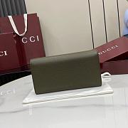 Colestore Gucci Softbit Continental Wallet in Dark green Leather 19x10x3.5cm - 5