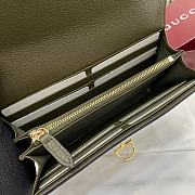 Colestore Gucci Softbit Continental Wallet in Dark green Leather 19x10x3.5cm - 3