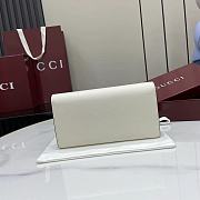 Colestore Gucci Softbit Continental Wallet in White Leather 19x10x3.5cm - 5