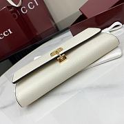 Colestore Gucci Softbit Continental Wallet in White Leather 19x10x3.5cm - 4