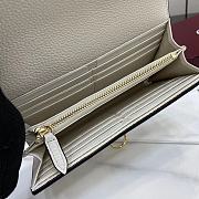 Colestore Gucci Softbit Continental Wallet in White Leather 19x10x3.5cm - 2
