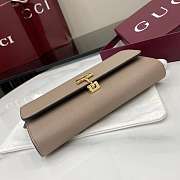 Colestore Gucci Softbit Continental Wallet in Nude Leather 19x10x3.5cm - 3