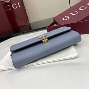 Colestore Gucci Softbit Continental Wallet in Blue Leather 19x10x3.5cm - 3