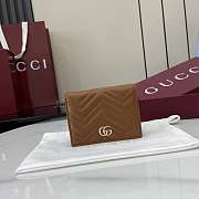 Colestore Gucci GG Marmont Mini Wallet Tan 11x8.5x3cm - 1