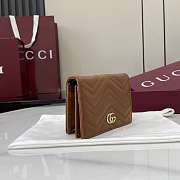 Colestore Gucci GG Marmont Mini Wallet Tan 11x8.5x3cm - 6