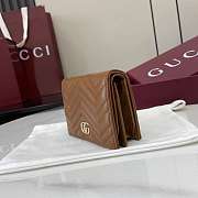 Colestore Gucci GG Marmont Mini Wallet Tan 11x8.5x3cm - 5