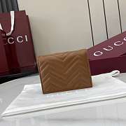 Colestore Gucci GG Marmont Mini Wallet Tan 11x8.5x3cm - 4