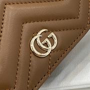 Colestore Gucci GG Marmont Mini Wallet Tan 11x8.5x3cm - 2