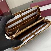 Colestore Gucci GG Marmont Zip Around Wallet in Brown Leather 10.5x19x2cm - 2