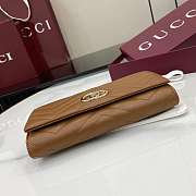 Colestore Gucci Marmont Long Wallet GG Brown 19x10x3.5cm - 6