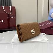 Colestore Gucci Marmont Long Wallet GG Brown 19x10x3.5cm - 4