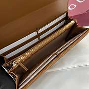 Colestore Gucci Marmont Long Wallet GG Brown 19x10x3.5cm - 3
