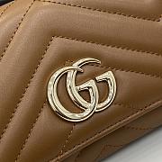 Colestore Gucci Marmont Long Wallet GG Brown 19x10x3.5cm - 2