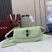 Colestore Gucci Bamboo Diva Light Green Medium Bag 26.6x13x8 cm - 1