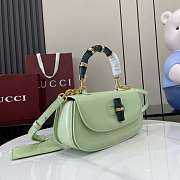 Colestore Gucci Bamboo Diva Light Green Medium Bag 26.6x13x8 cm - 4