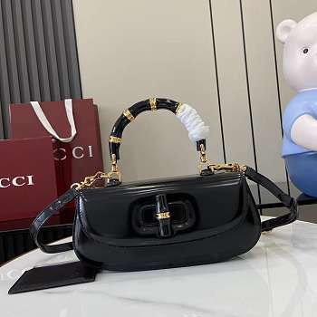 Colestore Gucci Bamboo Diva Black Medium Bag 26.6x13x8 cm