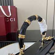 Colestore Gucci Bamboo Diva Black Medium Bag 26.6x13x8 cm - 5