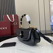 Colestore Gucci Bamboo Diva Black Medium Bag 26.6x13x8 cm - 3