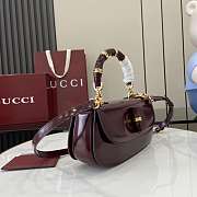 Colestore Gucci Bamboo Diva Burgundy Medium Bag 26.6x13x8 cm - 6
