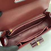 Colestore Gucci Bamboo Diva Burgundy Medium Bag 26.6x13x8 cm - 3