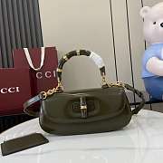 Colestore Gucci Bamboo Diva Green Medium Bag 26.6x13x8 cm - 1