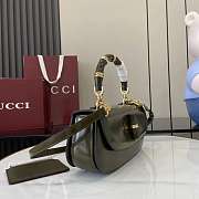 Colestore Gucci Bamboo Diva Green Medium Bag 26.6x13x8 cm - 4