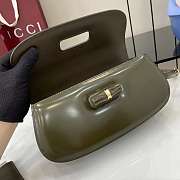 Colestore Gucci Bamboo Diva Green Medium Bag 26.6x13x8 cm - 2