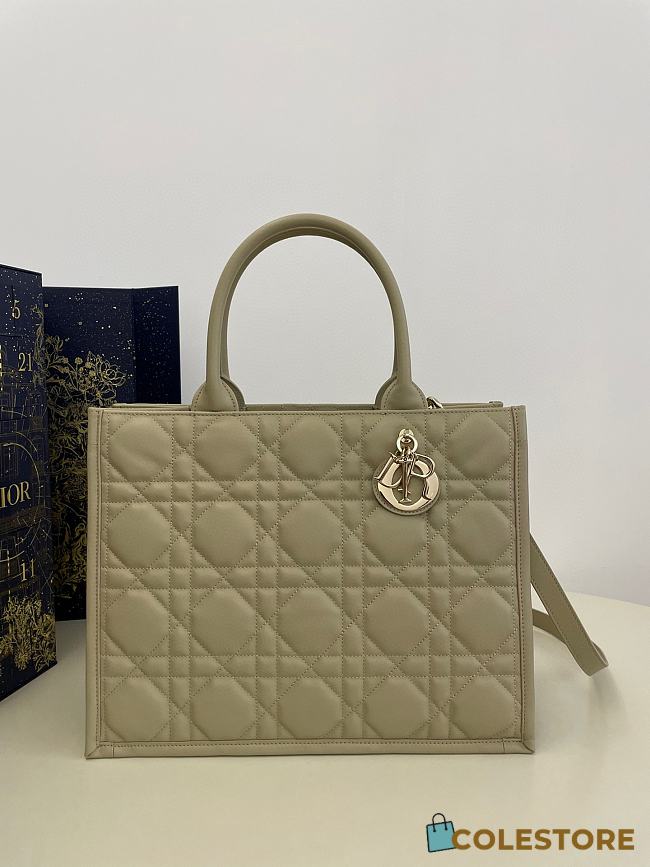 Colestore Dior Lady D-Lite Bag Matcha size 36cm - 1