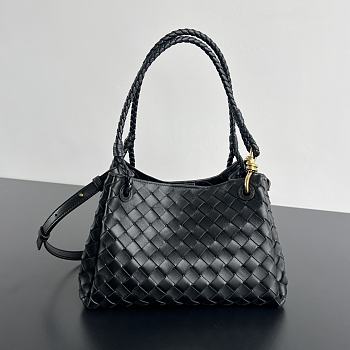 Colestore Bottega Veneta Medium Parachute in Black 29.5 x 18.5 x 17.5cm