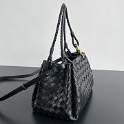 Colestore Bottega Veneta Medium Parachute in Black 29.5 x 18.5 x 17.5cm - 3