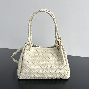 Colestore Bottega Veneta Medium Parachute in Sea Salt 29.5 x 18.5 x 17.5cm